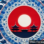 Home 22 일본의 국가 상징 국기 국가 - A highly detailed and vibrant illustration of the Japanese national flag featuring a large, vivid re...