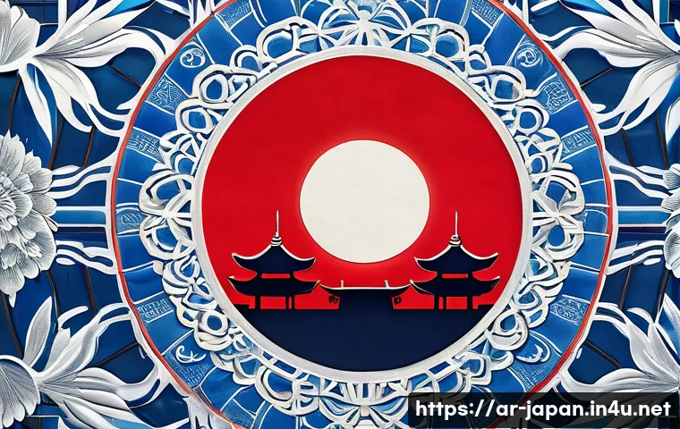 일본의 국가 상징  국기 국가 - A highly detailed and vibrant illustration of the Japanese national flag featuring a large, vivid re...